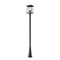 Z-Lite Rainer 4 Light Outdoor Post Mounted Fixture, 13.5in. W x 118.25in. H, Black 5015PHBR-5011P-BK - alternate 1